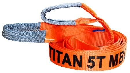 5T (MBS) Orange Vehicle Tow Strop 3.65m