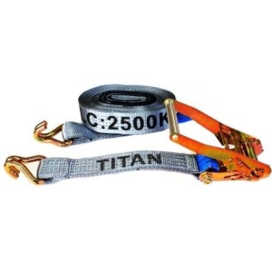 Tiedown - 2.5T Titan Grey 8.5m J-Hk c/w Sleeves