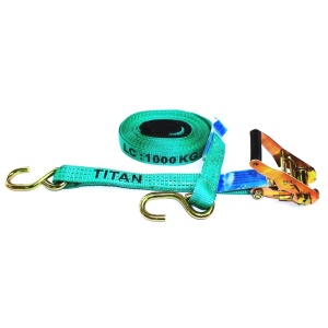 Tiedown - 1.0T Titan Green 6.5m S/HK c/w Sleeves