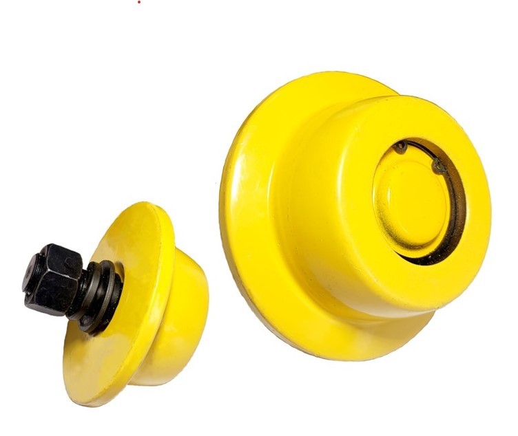 Push Trolley Wheel - Titan Yellow