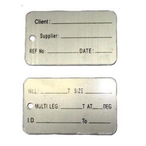 Identification Alloy Tag - BIG Client Blank