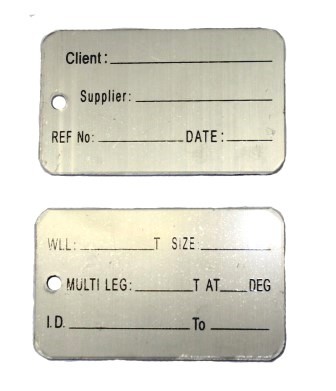 Identification Alloy Tag - BIG Client Blank