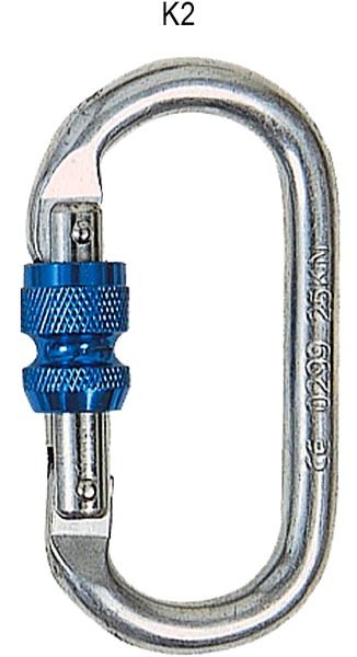 Karabiner - Steel Screwgate Oval 22kN