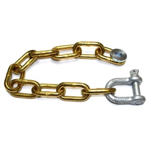 8mm Trailer Chain Set 12Link c/w Shackle & Washer