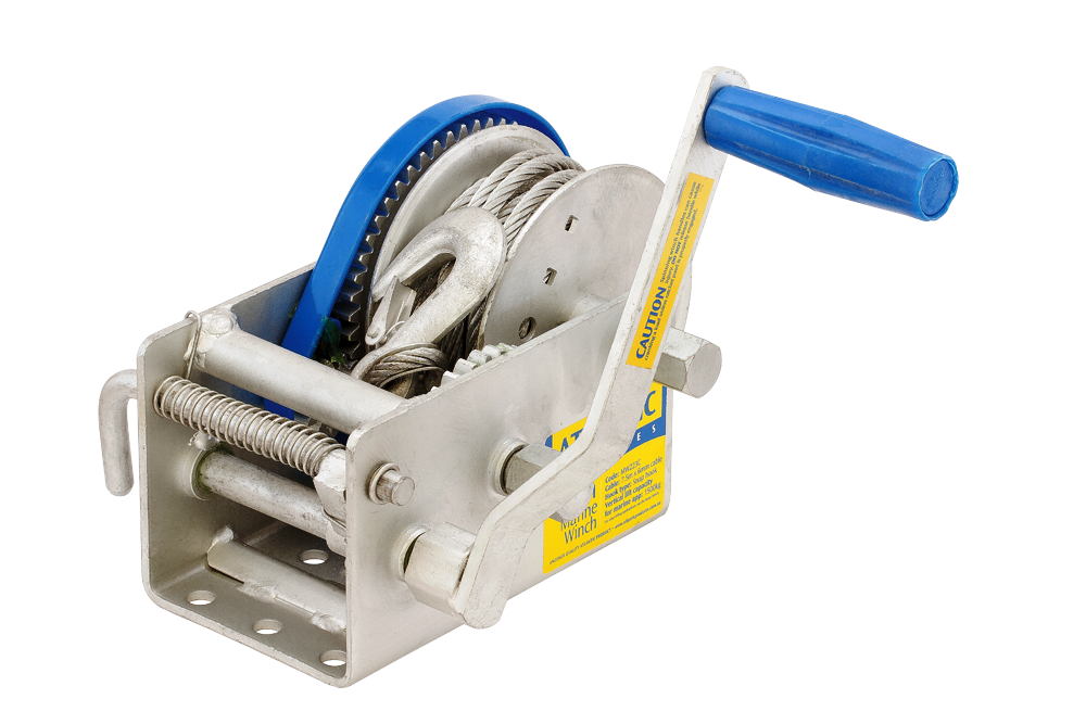 1500Kg Trailer Winch 15:1/5:1/1:1 c/w W.Cable
