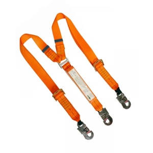 2.0m Adjustable Twin Web Lanyard c/w Std Hooks
