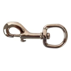 Eye Snap Dog Clip - Nickle Plated