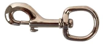 Eye Snap Dog Clip - Nickle Plated