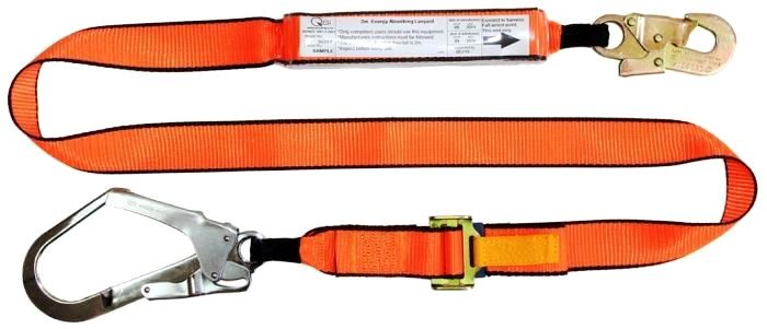 2.0M Adjustable Lanyard c/w Scaffold Hk