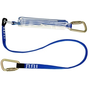 1.7m Single Web 170kg Lanyard c/w Karabiners
