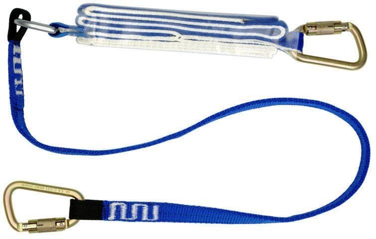 1.7m Single Web 170kg Lanyard c/w Karabiners