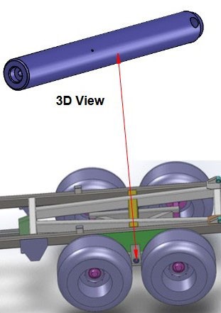 Walking Beam Shaft 2.5 inch