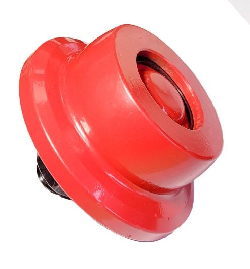 Push Trolley Wheel - OzBlok Red