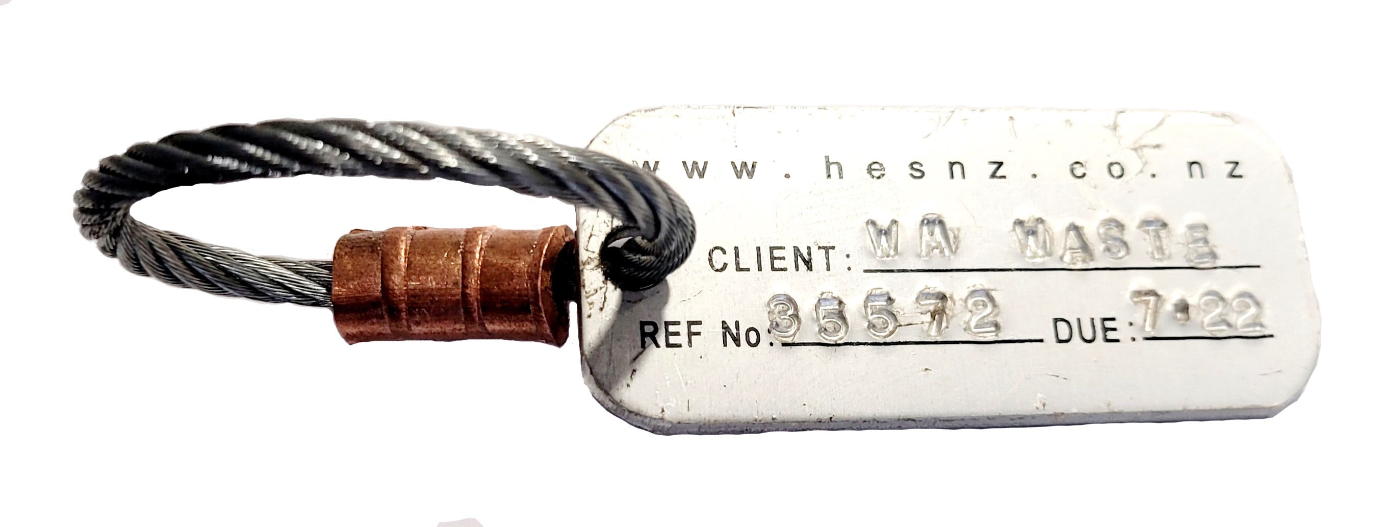 HES Stainless SS304 HD ID Tag - STAMPED