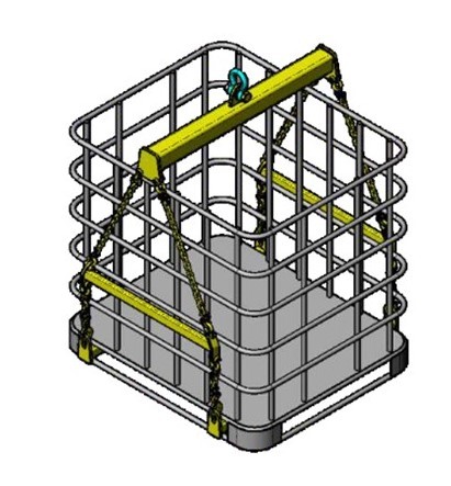 2.0T IBC Lifting Beam Set c/w Rigging