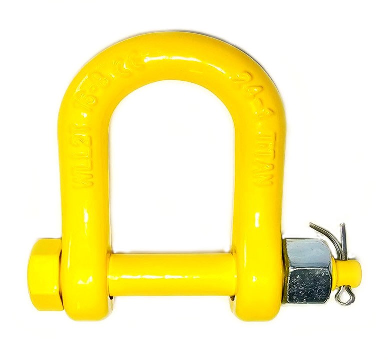 Titan G80 Wide Mouth Safety D Shackle (4Pce)