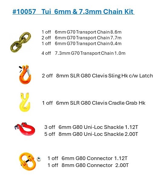 Tui G70 Chain Kit 6mm & 7.3mm - VIP IFC