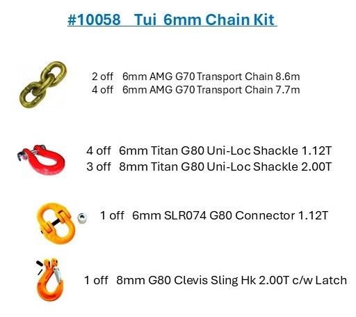 Tui G70 Chain Kit 6mm - VIP IFC