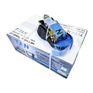 Tiedown 5Pk - 2.5T TITAN Blue Truckie 9m - Box of 5