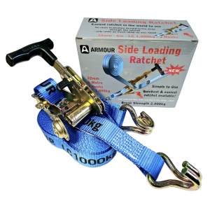 1.0T QUICK Side Loading Ratchet Tie Down 32mm 6m c/w J Hks