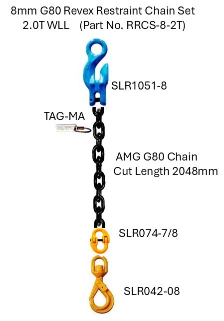 2.0T G80 Revex Restraint Chain Set 