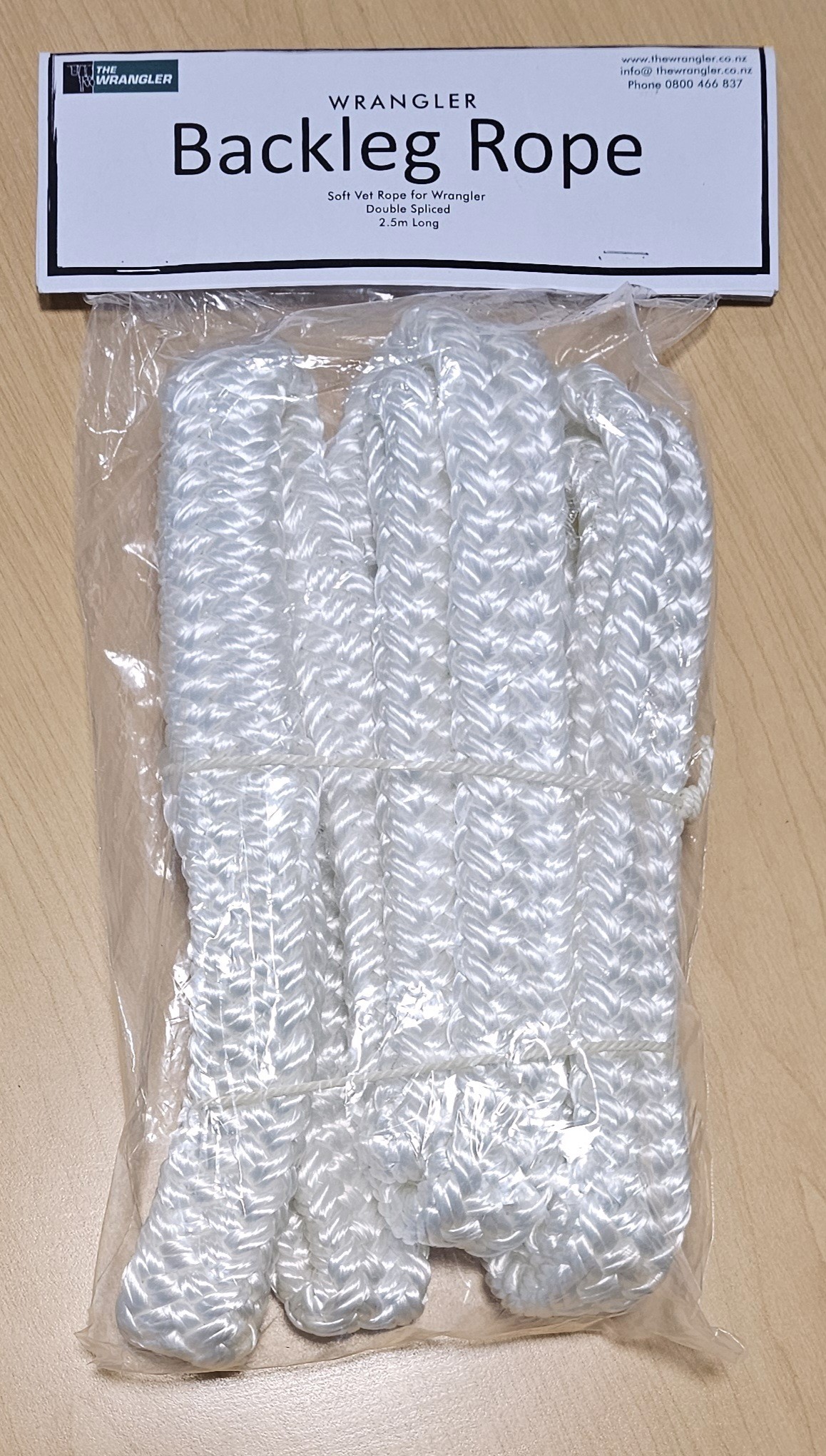 22mm Vet Rope 2.5m c/w 15cm Eyes Both Ends