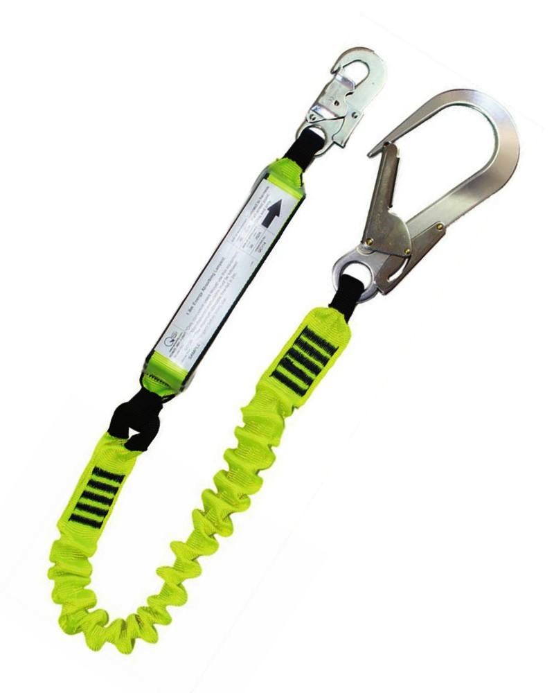 1.5M Elastic Single Web Lanyard c/w Scaf Hk