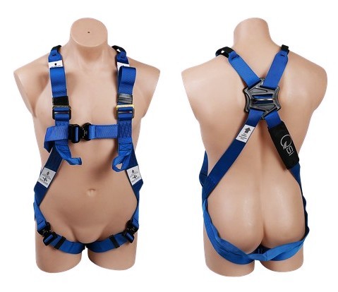 QSI Blue Full Body Harness c/w QRC (3 Point)
