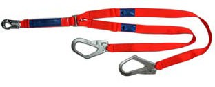 Twin Lanyard - Spanset 1.8m c/w Scaff Hks