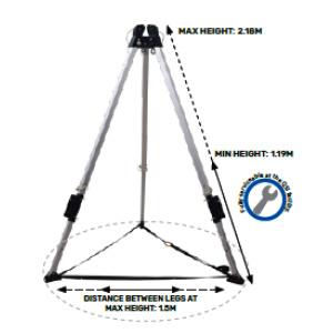 QSI Adjustable Alloy Tripod 7FT