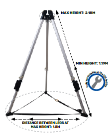 QSI Adjustable Alloy Tripod 7FT